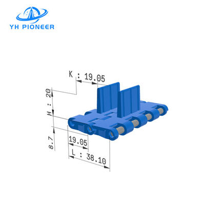좋은 가격 식품 및 의약품 산업에서 위생 운송을 위해 비행으로 쉽게 청소 할 수있는 모듈 벨트 온라인으로