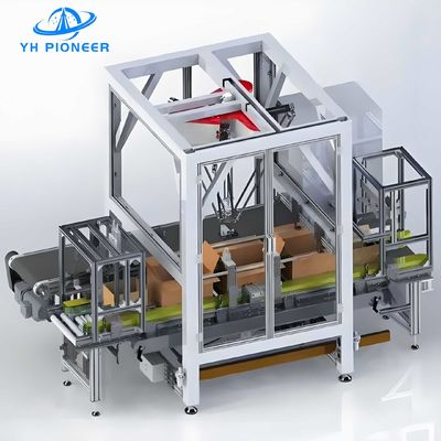 좋은 가격 30.0KW 로봇 소프트 가방 케이스 포장기, 포지 케이스 포장기 10-20카튼/분 온라인으로